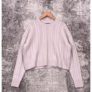 Mayson The Label Sweater Small Womens Cashmere Wool Cable Knit Relax Fit